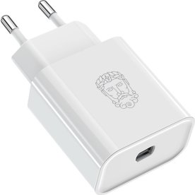 Upström Cirkulär 20W USB-C strömadapter | Vit