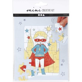 Mini DIY Kit, pussel, superhjälte