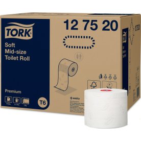 Tork T6 Premium toalettpapper, 2 lager, 27 rullar