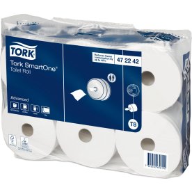 Tork T8 SmartOne Advanced Toalettpapper, 2 lager