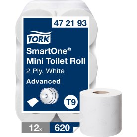 Tork T9 SmartOne toalettpapper, 12 rl