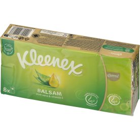 Kleenex Balsam våtservetter i fickformat, 4-pack