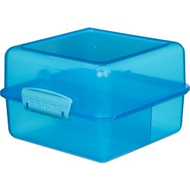 Sistema Lunch Cube matlåda, 1,4 liter, blå