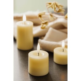 UYUNI Melted Pillar LED-ljus H4,5 cm, Wheat Yellow