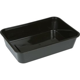 Plastlåda, 500 ml, svart, PP, 50 st.