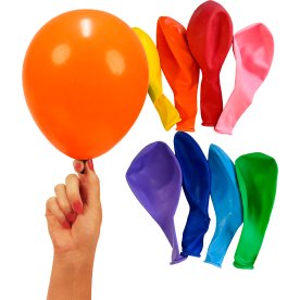 Ballong, flerfärgad, 23 cm, 30 st. blandat