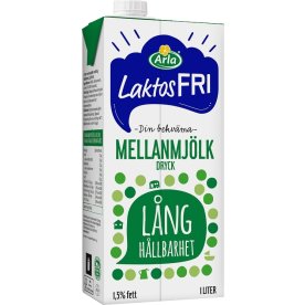 Arla Laktosfri Mjölk, lång hållbarhet, 1L