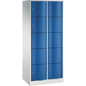 CP Förvaringsbox Resisto, 2x5 fack, H195, grå/blå