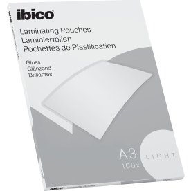 Ibico lamineringsfickor, 80my, A3, 100 st.