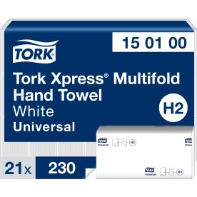Tork H2 Xpress Universal handduksark, 21 paket
