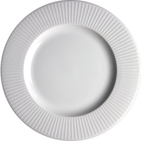 Willow lunchtallrik, vit, 23 cm.