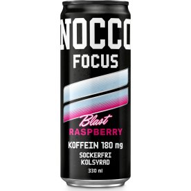 Nocco Focus Energidryck, Raspbarry Blast, 33 cl