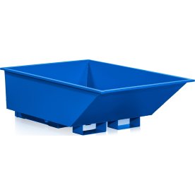 Tippcontainer låg 550 l blå