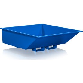 Tippcontainer låg 750 l blå