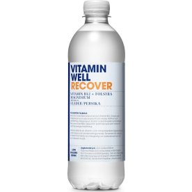 Vitamin Well Recover, Fläder/Persika, 0,5L