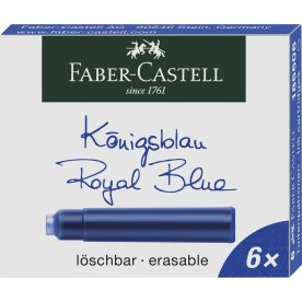 Faber-Castell EU Refill, Reservoarpenna, Blå, 6 st