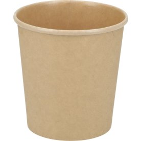 Soppkopp, rund, brun, kartong, 450 ml, 50 st.