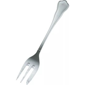 Chippendale tårtgaffel, blank