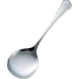 Chippendale serveringssked, blank