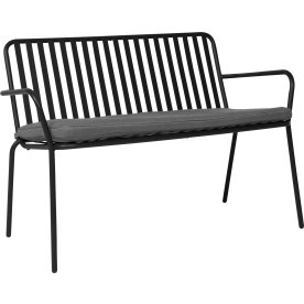 OUTDOOR Dyna för trädgårdsbänk 2 sittplatser, grå