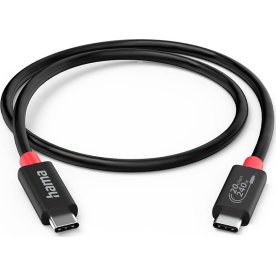 Hama 240W USB-C 4.0 Kabel, 2m, Svart