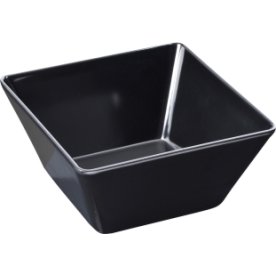 Buffet-Line Skål, melamin, 18x18x8,5cm, svart