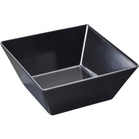 Buffet-Line Skål, melamin, 24x24x10cm, svart