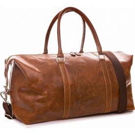 Velorbis weekendväska i buffelläder, brun