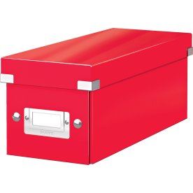 Förvaringsbox Leitz Click & Store, CD, röd