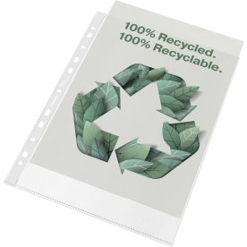 Esselte Recycle Ficka, A4, Topp, 70my, 20 st.