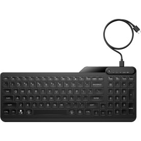 HP 400 bakbelyst trådbundet tangentbord, svart