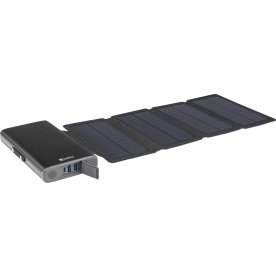 Sandberg Solar 4-Panel 25.000 mAh Powerbank, svart