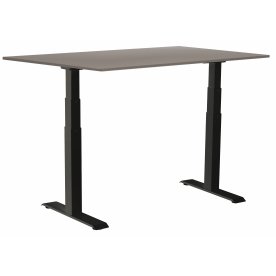 Sun-Flex III höj-/ sänkbart bord, 120x80 Svart/grå