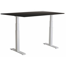 Sun-Flex III höj-/sänkbart bord, 120x80, vit/svart