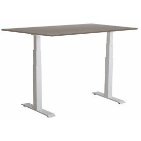 Sun-Flex III höj/sänkbart bord 140x80, Vit/ljusgrå