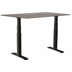 Sun-Flex III höj/sänkbart bord 160x80 Svart/ljusgr
