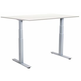Sun-Flex III höj-/sänkbart bord, 160x80, grå/vit