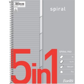 Bantex 5in1 Kollegieblock, A4+, linjerat