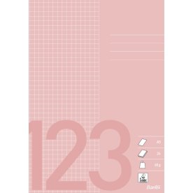Bantex Skrivhäfte | A5 | Rutat | Rosa