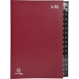 Exacompta Sorteringsmapp, 1-31, röd