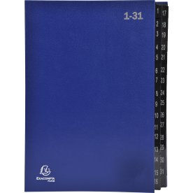 Exacompta Sorteringsmapp, 1-31, blå