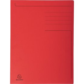 Exacompta Forever 3-klaffsmapp, A4, röd