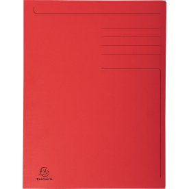 Exacompta Forever 3-klaffsmapp, folio, röd