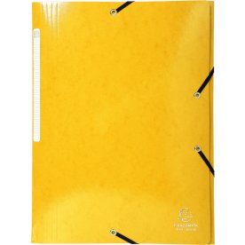 Exacompta Iderama Snoddmapp, 3 flikar, gul
