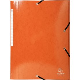 Exacompta Iderama Snoddmapp, 3 flikar, orange