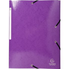 Exacompta Iderama Snoddmapp, 3 flikar, lila