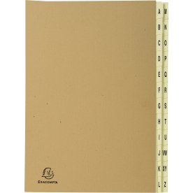 Exacompta Sorteringsmapp, A-Z, brun