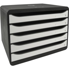 Exacompta Big-Box+ Skrivbordsbyrå, H, 5, vit
