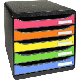 Exacompta Big-Box+ Skrivbordsbyrå, svart