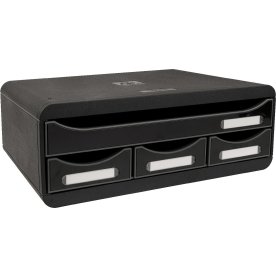 Exacompta Toolbox Skrivbordsbyrå, st, svart/svart